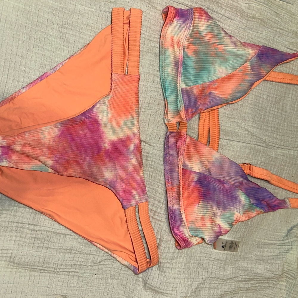 Colorful Tie-Dye Bikini Set